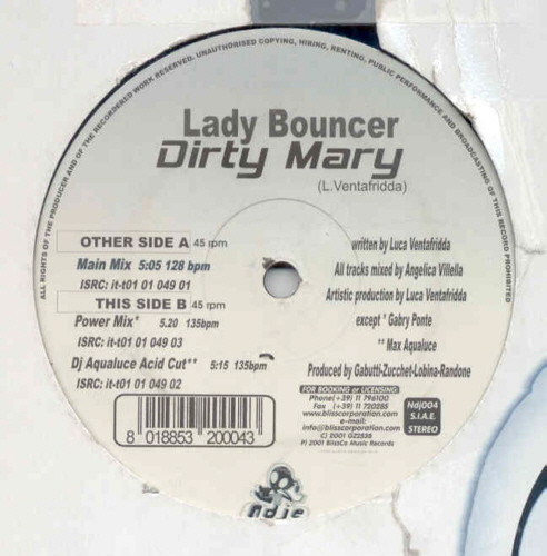 Lady Bouncer - Dirty Mary | National DJ Event (NDJ004) - main Lady Bouncer - Dirty Mary | National DJ Event (NDJ004) - main