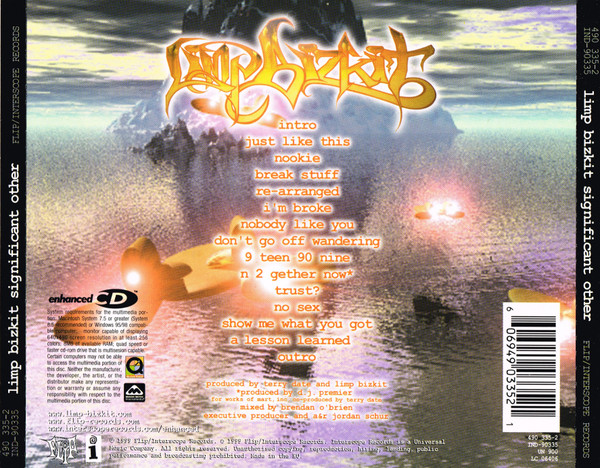 Limp Bizkit - Significant Other | Flip Records (490 335-2) - 2 Limp Bizkit - Significant Other | Flip Records (490 335-2) - 2