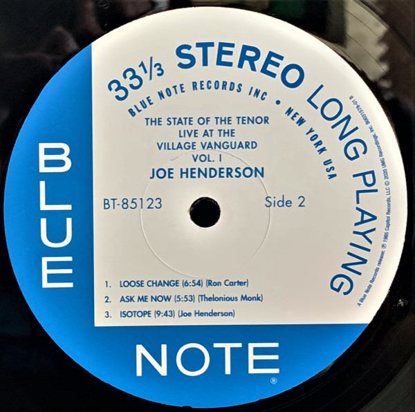 Joe Henderson - The State Of The Tenor (Live At The Village Vanguard Volume 1) | Blue Note (B0031578-01) - 4 Joe Henderson - The State Of The Tenor (Live At The Village Vanguard Volume 1) | Blue Note (B0031578-01) - 4