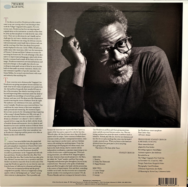 Joe Henderson - The State Of The Tenor (Live At The Village Vanguard Volume 1) | Blue Note (B0031578-01) - 2 Joe Henderson - The State Of The Tenor (Live At The Village Vanguard Volume 1) | Blue Note (B0031578-01) - 2