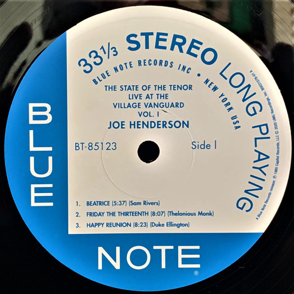 Joe Henderson - The State Of The Tenor (Live At The Village Vanguard Volume 1) | Blue Note (B0031578-01) - 3 Joe Henderson - The State Of The Tenor (Live At The Village Vanguard Volume 1) | Blue Note (B0031578-01) - 3