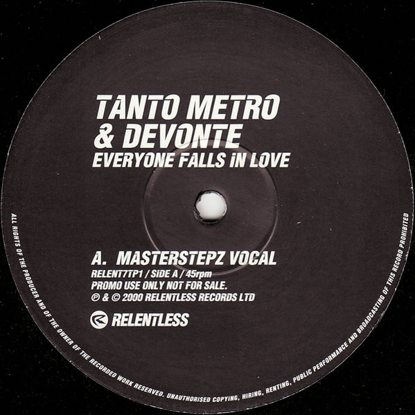 Tanto Metro & Devonte - Everyone Falls In Love | Relentless Records (RELENT7TP1) - main Tanto Metro & Devonte - Everyone Falls In Love | Relentless Records (RELENT7TP1) - main