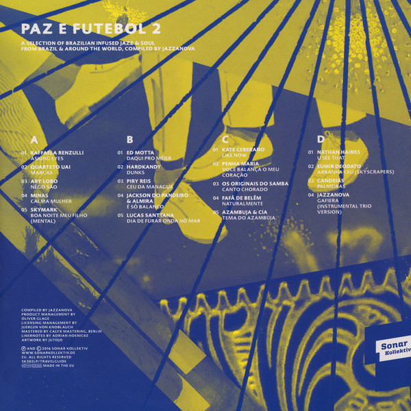 Jazzanova - Paz E Futebol 2 (A Selection Of Brazilian Infused Jazz And Soul From Brazil And Around The World) | Sonar Kollektiv (SK302LP/TRAVELGUIDE) - 2