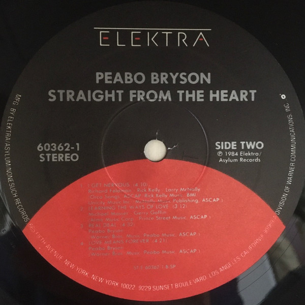 Peabo Bryson - Straight From The Heart | Elektra (60362-1) - 4