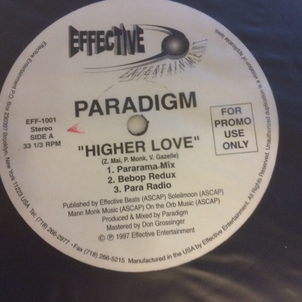 Paradigm - Higher Love | Effective Entertainment (EFF-1001) - 2 Paradigm - Higher Love | Effective Entertainment (EFF-1001) - 2