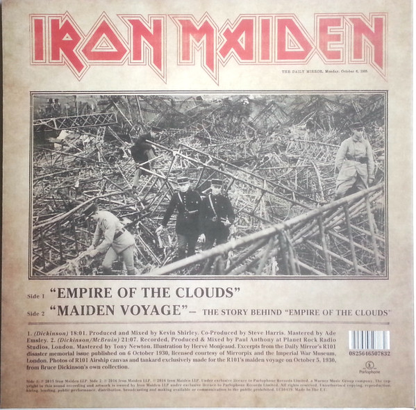 Iron Maiden - Empire Of The Clouds (RSD2016 - Picture Disc) [Vinyl] | Parlophone (0825646507832) - 3