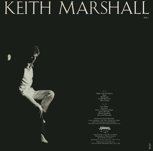 Keith Marshall - Keith Marshall | Arrival Records (SPIN 1) - 2 Keith Marshall - Keith Marshall | Arrival Records (SPIN 1) - 2