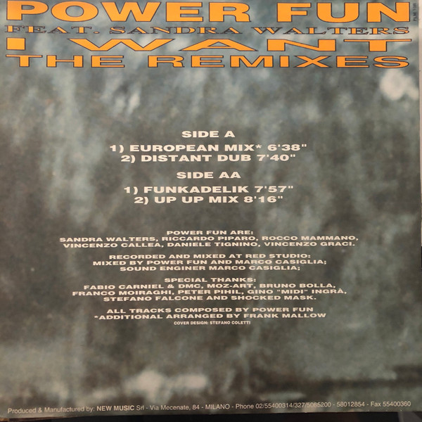 Power Fun Feat. Sandra Walters - I Want (The Remixes) | PLM Records (PLM 10 R) - 2 Power Fun Feat. Sandra Walters - I Want (The Remixes) | PLM Records (PLM 10 R) - 2