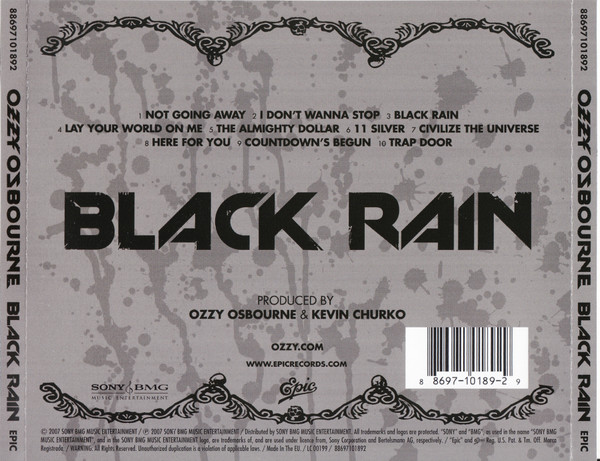 Ozzy Osbourne - Black Rain | Epic (88697101892) - 2