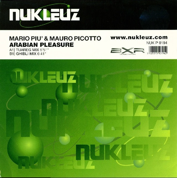 Mario Più & Mauro Picotto - Arabian Pleasure | Nukleuz (NUK P 0194) - main