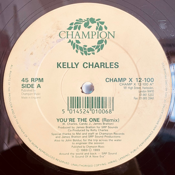 Kelly Charles - You're The One | Champion (CHAMP X 12-100) - 2