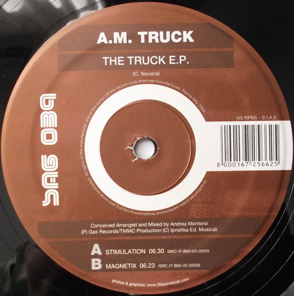 A.M. Truck - The Truck E.P. | GAS Records (SAG 039) - 2