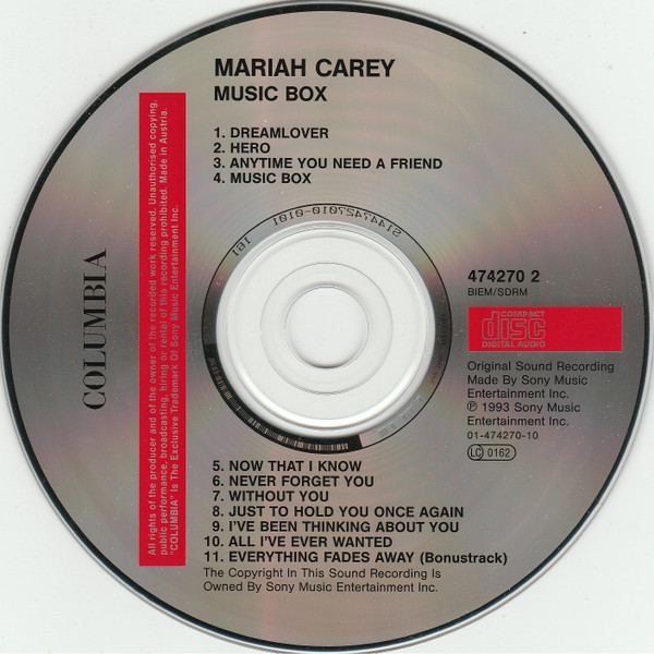 Mariah Carey - Music Box | Columbia (474270 2) - 3