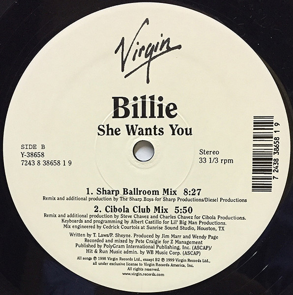 Billie Piper - She Wants You | Virgin (Y-38658) - 3