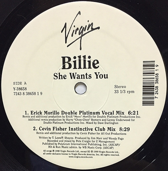 Billie Piper - She Wants You | Virgin (Y-38658) - 2