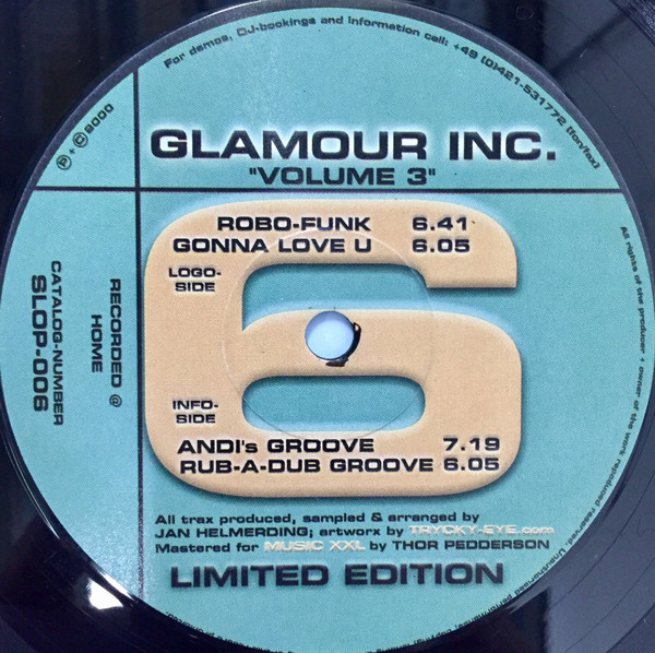 Glamour Inc. - Volume 3 | Slopshop Records (SLOP-006) - main Glamour Inc. - Volume 3 | Slopshop Records (SLOP-006) - main