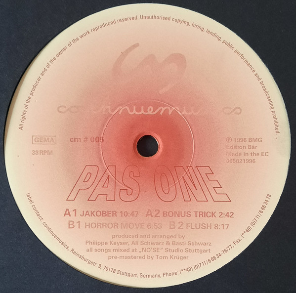 Pas One - Pas One | Continuemusics (cm # 005) - 3