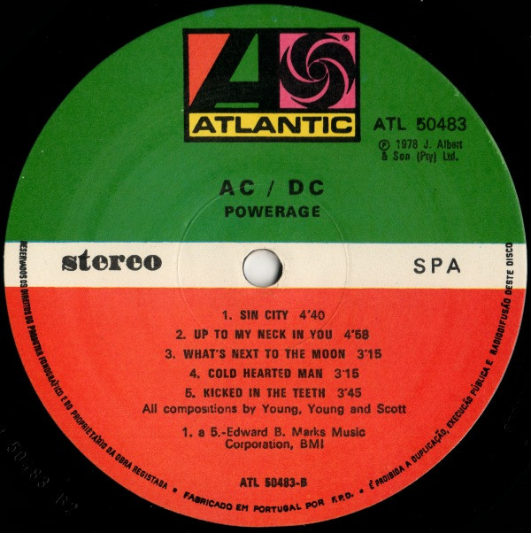 AC/DC - Powerage | Atlantic (ATL 50483) - 3