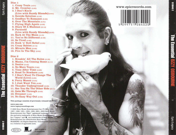 Ozzy Osbourne - The Essential Ozzy Osbourne | Epic (EPC 510840 2) - 2