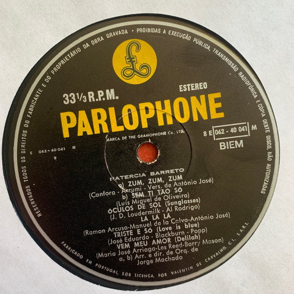 Natércia Barreto - Natercia Barreto Na America | Parlophone (8 E 062-40041) - 4