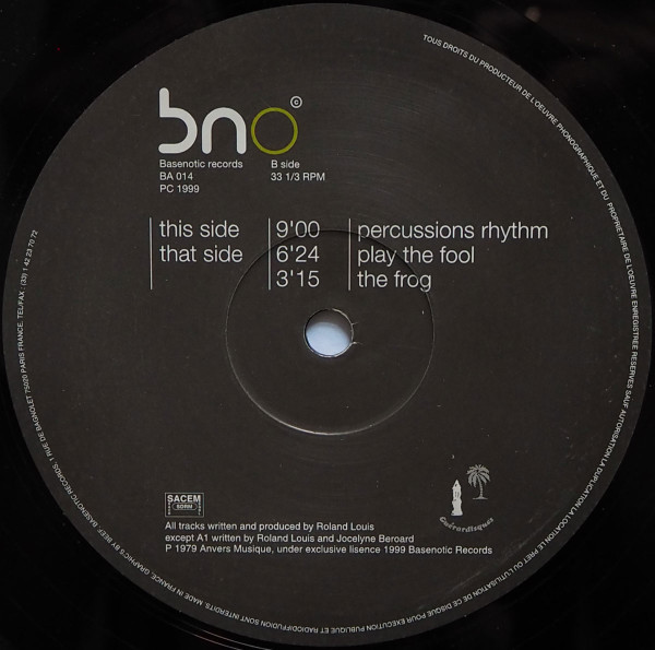 Roland Louis - Caribbean Disco | Basenotic Records (BA014) - 2