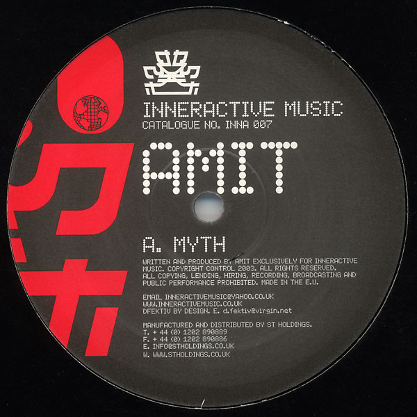 Amit - Myth / The Tube | Inneractive Music (INNA 007) - main
