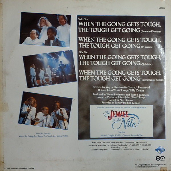 Billy Ocean - When The Going Gets Tough, The Tough Get Going | Jive (435314) - 2