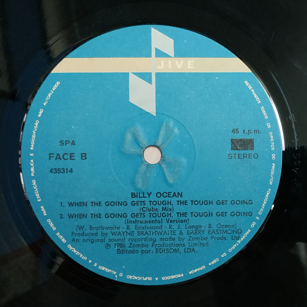 Billy Ocean - When The Going Gets Tough, The Tough Get Going | Jive (435314) - 4