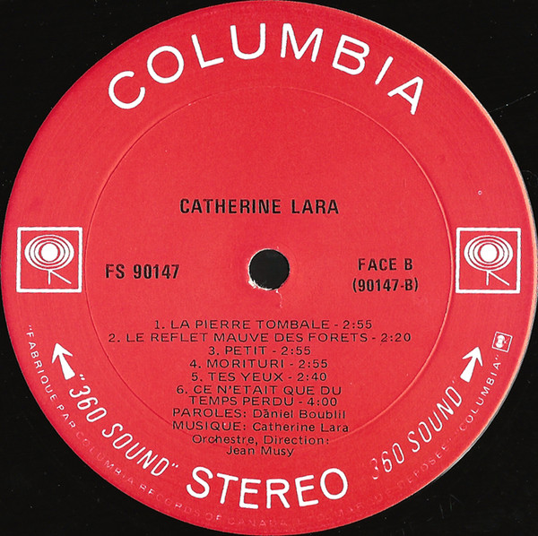 Catherine Lara - Ad Libitum [Vinyl] | CBS (FS-90147) - 4