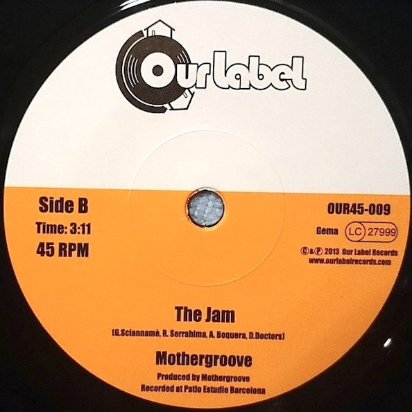 Mothergroove - Bastard / The Jam | Our Label Records (OUR45-009) - 2