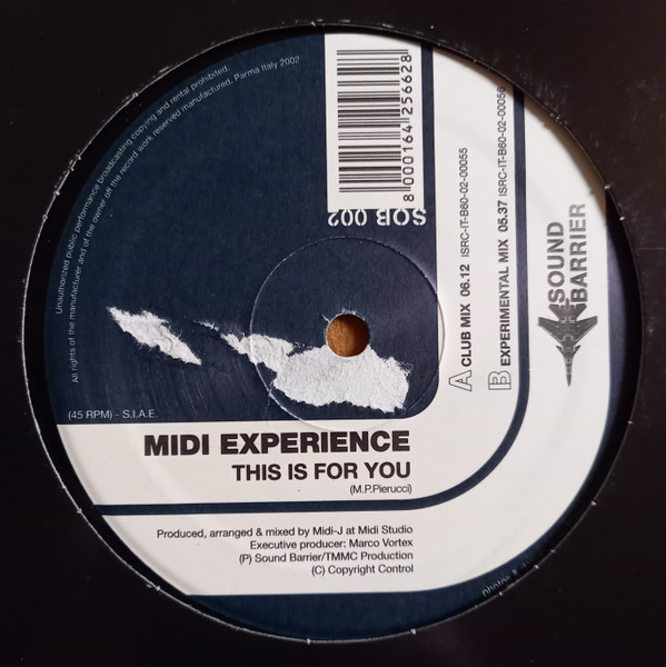 Midi Experience - This Is For You | Sound Barrier (SOB 002) - main