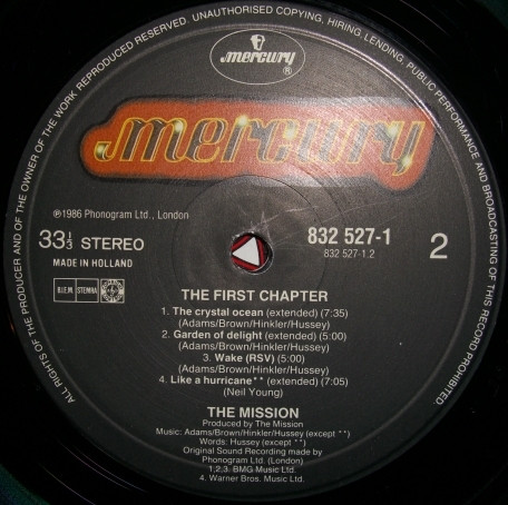 The Mission - The First Chapter | Mercury (832 527-1) - 4 The Mission - The First Chapter | Mercury (832 527-1) - 4