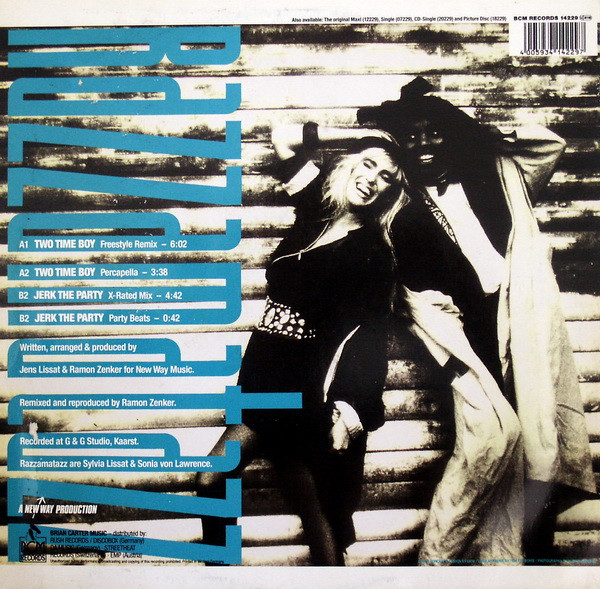 Razzamatazz - Two Time Boy / Jerk The Party (The Remixes) | BCM Records (BCM 14229) - main