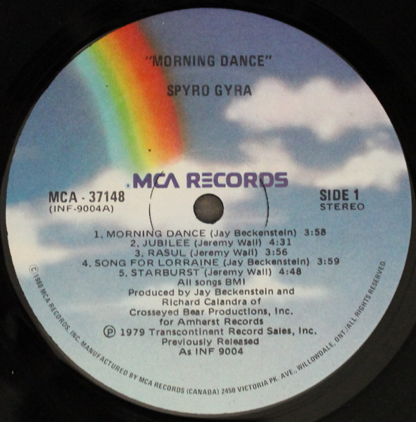 Spyro Gyra - Morning Dance | MCA Records (MCA 37148) - 3 Spyro Gyra - Morning Dance | MCA Records (MCA 37148) - 3