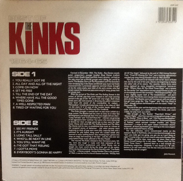 The Kinks - Best Of The Kinks 1964-65 | Hallmark Records (SHM 3265) - 2