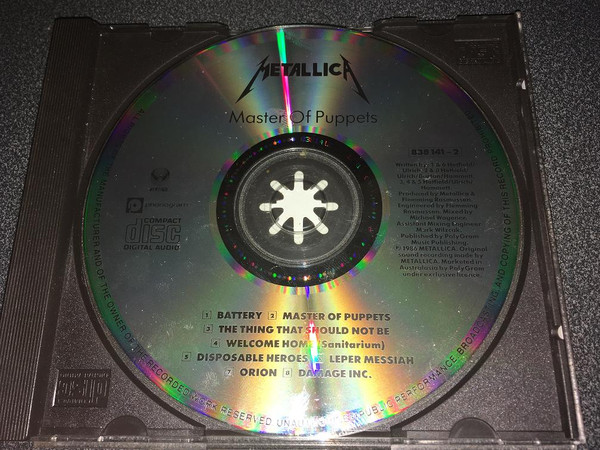 Metallica - Master Of Puppets CD | Vertigo (838 141-2) - 3