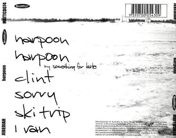 Jebediah - Harpoon CD | Murmur (MATTCD074) - 2 Jebediah - Harpoon CD | Murmur (MATTCD074) - 2