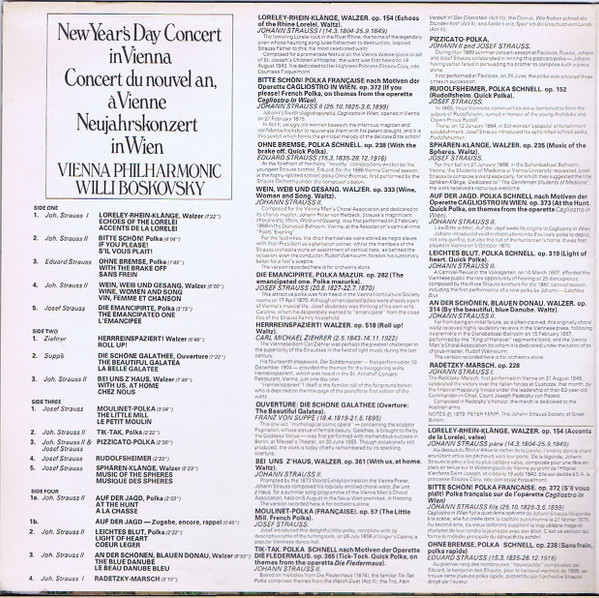 New Year's Day Concert In Vienna = Neujahrskonzert In Wien = Concert Du Nouvel An, A Vienne