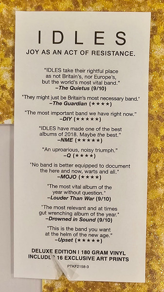 Idles - Joy As An Act Of Resistance | Partisan Records (PTKF2158-3) - 3 Idles - Joy As An Act Of Resistance | Partisan Records (PTKF2158-3) - 3