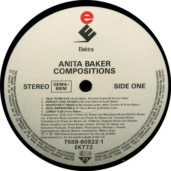 Anita Baker - Compositions | Elektra (7559-60922-1) - 3