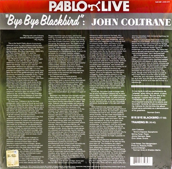 John Coltrane - Bye Bye Blackbird | Pablo Live (2308-227) - 2 John Coltrane - Bye Bye Blackbird | Pablo Live (2308-227) - 2