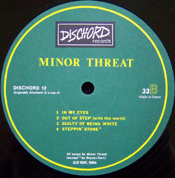 Minor Threat - Minor Threat | Dischord Records (DISCHORD № 12) - 4