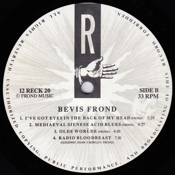 The Bevis Frond - Ear Song | Reckless Records (12 RECK 20) - 2