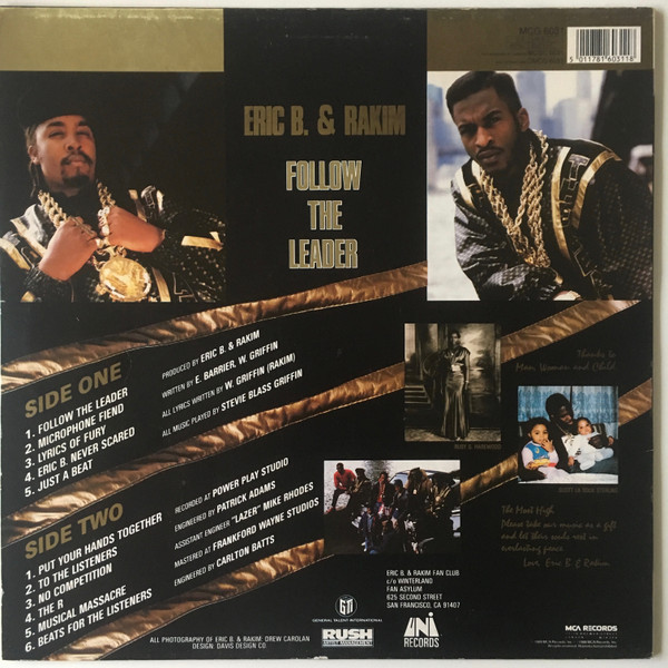 Eric B. & Rakim - Follow The Leader | MCA Records (MCG 6031) - 2 Eric B. & Rakim - Follow The Leader | MCA Records (MCG 6031) - 2