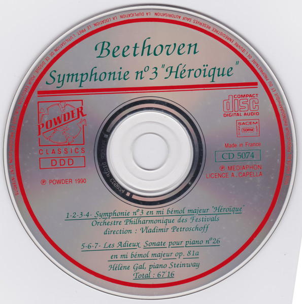 Ludwig van Beethoven - Symphonie N°3 "Héroïque" | Powder (CD 5074) - 3 Ludwig van Beethoven - Symphonie N°3 "Héroïque" | Powder (CD 5074) - 3
