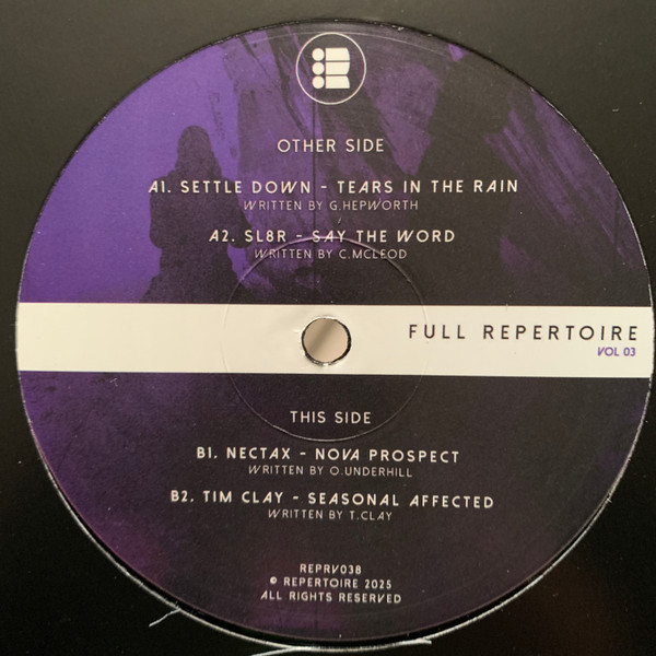 Various - Full Repertoire Volume 3 | Repertoire (REPRV038) - 2