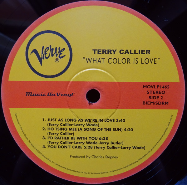 Terry Callier - What Color Is Love | Music On Vinyl (MOVLP1465) - 3 Terry Callier - What Color Is Love | Music On Vinyl (MOVLP1465) - 3