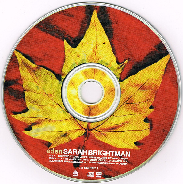Sarah Brightman - Eden | Angel Records (56769) - 3 Sarah Brightman - Eden | Angel Records (56769) - 3