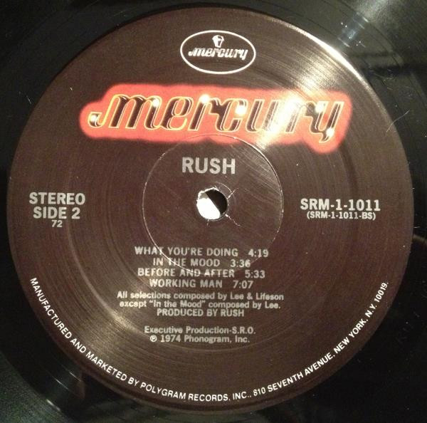 Rush - Rush | Mercury (SRM-1-1011) - 4