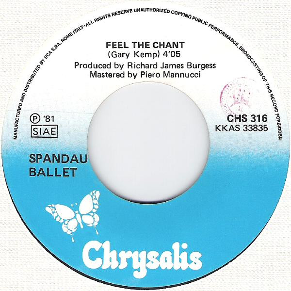 Spandau Ballet - Chant No. 1 (I Don't Need This Pressure On) | Chrysalis (CHS 316) - 4